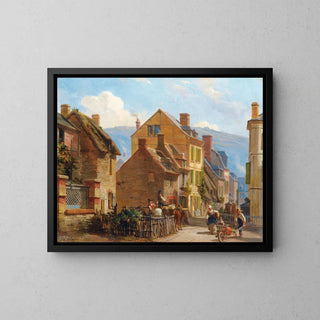 La Rue des Rosiers à Trouville 1848 – Charles-Louis Mozin