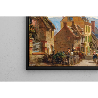 La Rue des Rosiers à Trouville 1848 – Charles-Louis Mozin