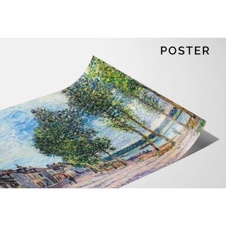 La Seine À Bougival - Alfred Sisley | Reproduction Tableau Décoration murale affiche copie