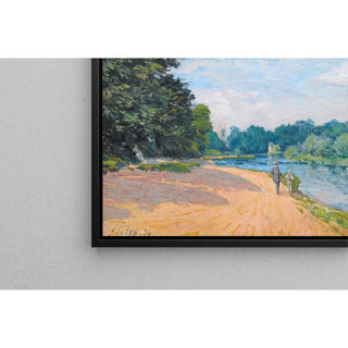 La Tamise avec Hampton Church - Alfred Sisley | Reproduction Tableau Décoration murale affiche copie