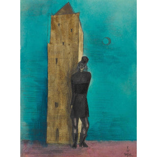 La Veuve - Karl Wiener | Reproduction Tableau Décoration murale affiche copie