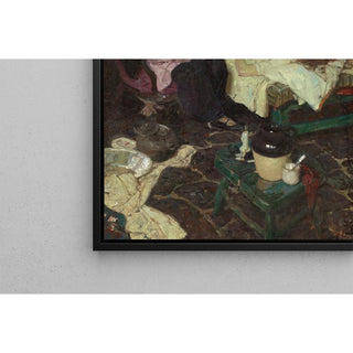 La belle sage-femme, le bébé et la belle mère - Dean Cornwell | Reproduction Tableau Décoration murale affiche copie