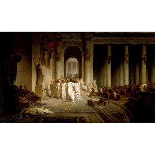 La mort de César - Jean-Léon Gérôme | Reproduction Tableau Décoration murale affiche copie