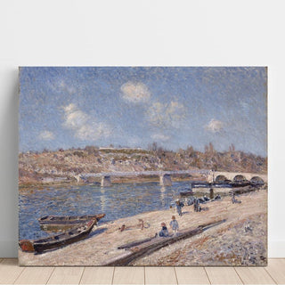 La plage à Saint-Mammès - Alfred Sisley | Reproduction Tableau Décoration murale affiche copie