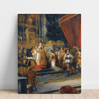 Le Cardinal de Richelieu Disant la Messe dans la Chapelle du Palais Royal - Eugène Delacroix | Reproduction Tableau Décoration murale affiche copie