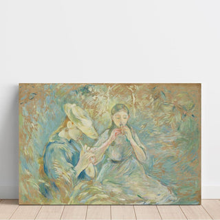 Le Flageolet - Berthe Morisot | Reproduction Tableau Décoration murale affiche copie