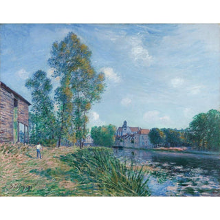 Le Loing à Moret, en Été - Alfred Sisley | Reproduction Tableau Décoration murale affiche copie