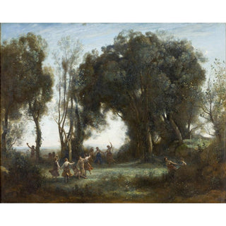 Le Matin, Danse des Nymphes - Camille Corot | Reproduction Tableau Décoration murale affiche copie