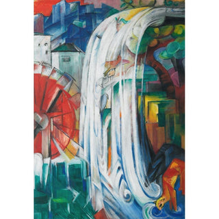 Le Moulin ensorcelé - Franz Marc | Reproduction Tableau Décoration murale affiche copie