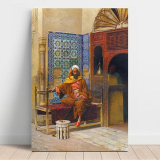 Le fumeur - Ludwig Deutsch | Reproduction Tableau Décoration murale affiche copie