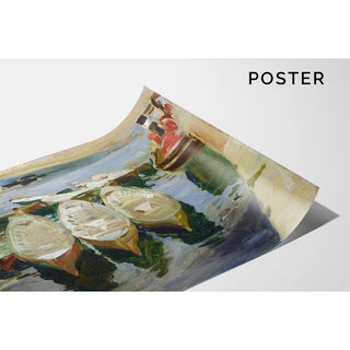 Le port basque de Guetaria - Joaquín Sorolla | Reproduction Tableau Décoration murale affiche copie