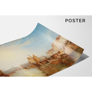 Le port de Dieppe - Joseph Mallord William Turner | Reproduction Tableau Décoration murale affiche copie