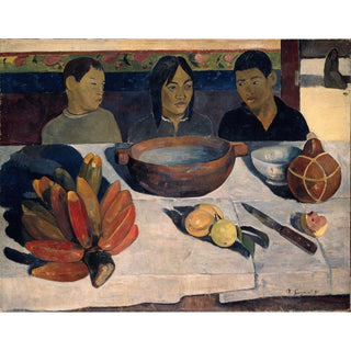 Le repas ou Les bananes - Paul Gauguin | Reproduction Tableau Décoration murale affiche copie