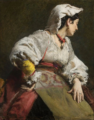 Leon Wyczkowski - Study of an Italian woman.webp