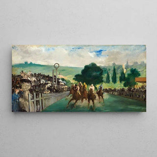 Les Courses à Longchamp - Edouard Manet | Reproduction Tableau Décoration murale affiche copie
