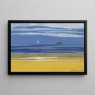 Lon Spilliaert - Marine avec bateaux voiles.webp