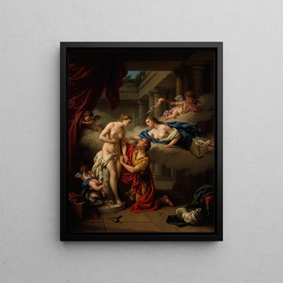 LouisJeanFranois Lagrene - Pygmalion and his statue.webp