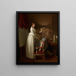 Louis Lopold Boilly - The Artists Wife In His Studio.webp