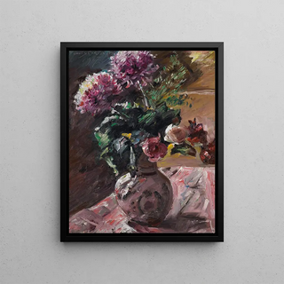 Lovis Corinth - Chrysanthemen Und Rosen Im Krug Chrysanthemums And Roses In A Pitcher.webp