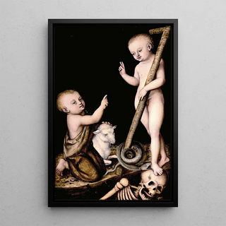 Lucas Cranach the Elder - Adoration of The Child Jesus by St John the Baptist.webp