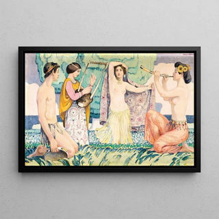 Ludwig von Hofmann - Arcadian idyll.webp