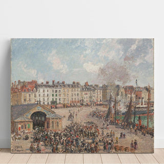 Marché aux poissons - Camille Pissarro | Reproduction Tableau Décoration murale affiche copie