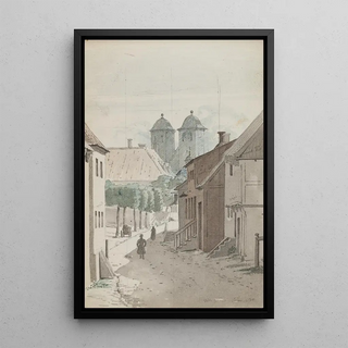 Martinus Rrbye - Et kik ned ad et strde mod Viborg Domkirkes to trne.webp