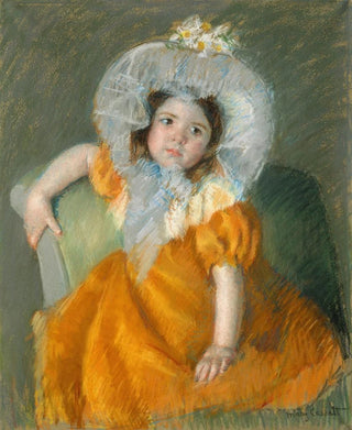 Mary Cassatt - Margot in Orange Dress.webp