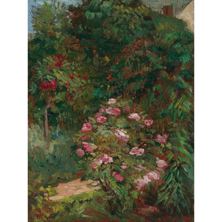 Massif de Fleurs, Jardin du Petit Gennevilliers - Gustave Caillebotte | Reproduction Tableau Décoration murale affiche copie