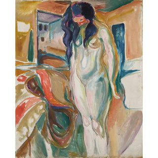 Modèle de la chaise en osier - Edvard Munch | Reproduction Tableau Décoration murale affiche copie