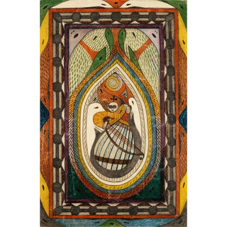 Musikant - Adolf Wölfli | Reproduction Tableau Décoration murale affiche copie