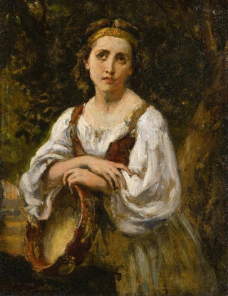 NarcisseVirgile Diaz de La Pea - Bohmienne au tambour.webp