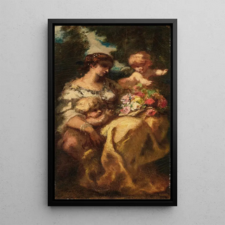 NarcisseVirgile Diaz de La Pea - Le Bouquet ou Comble de fleurs et damour.webp