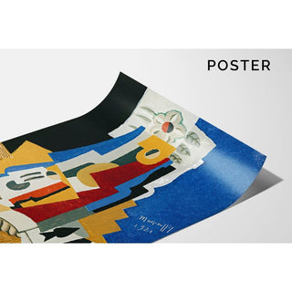 Nature Morte À L’as De Pique de Louis Marcoussis | Reproduction Tableau Décoration murale affiche copie