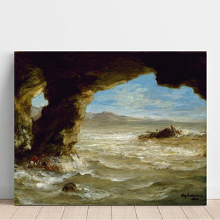 Naufrage sur la côte - Eugène Delacroix | Reproduction Tableau Décoration murale affiche copie