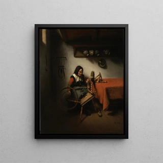 Nicolaes Maes - Old Woman Spinning.webp