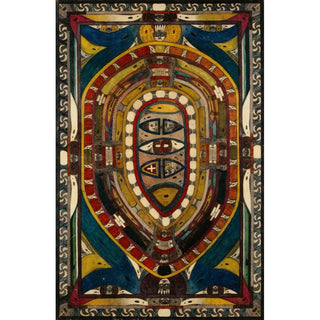 Noga-Ei ; C'est le plus grand village du monde ; Villerville - Adolf Wölfli | Reproduction Tableau Décoration murale affiche copie