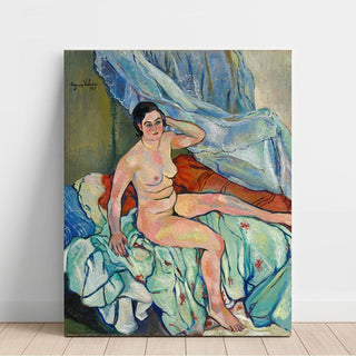 Nu assis au bord d'un lit - Suzanne Valadon | Reproduction Tableau Décoration murale affiche copie