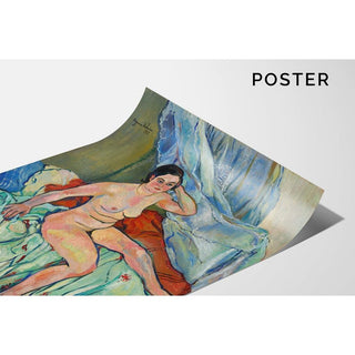 Nu assis au bord d'un lit - Suzanne Valadon | Reproduction Tableau Décoration murale affiche copie