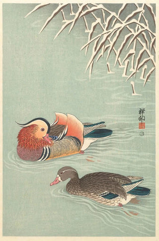 Ohara Koson - Mandarin ducks.webp