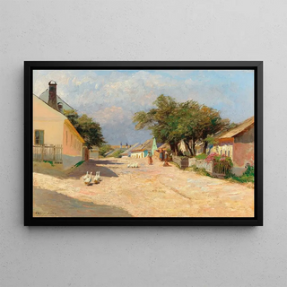 Olga WisingerFlorian - A village road in the summer midday sun.webp