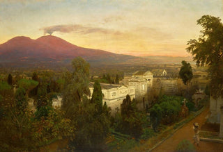Oswald Achenbach - Campo Santo in Poggioreale the Vesuvius Beyond.webp