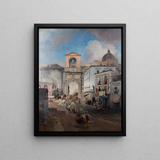 Oswald Achenbach - Going To Market.webp