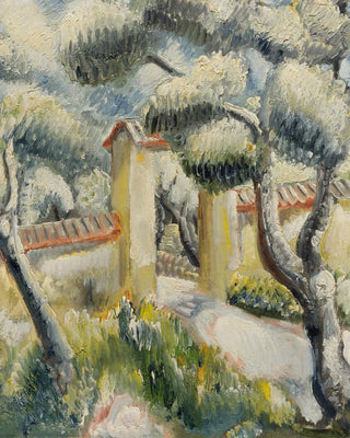 Paul Kleinschmidt - Landschaft in Sdfrankreich Parkausgang.webp