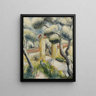 Paul Kleinschmidt - Landschaft in Sdfrankreich Parkausgang.webp