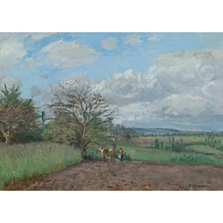 Paysage Avec Une Vachère - Camille Pissarro | Reproduction Tableau Décoration murale affiche copie
