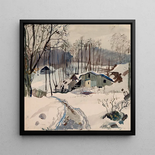 Paysage d'hiver à Pressbaum - Oskar Laske