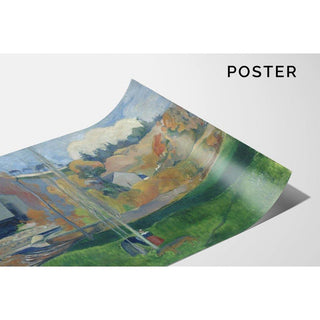 Paysage en Bretagne, Le Moulin de David - Paul Gauguin | Reproduction Tableau Décoration murale affiche copie