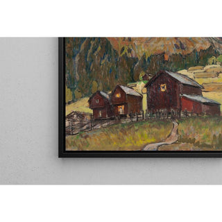 Paysage estival avec pâturages, étude du nord de la Norvège - Anna Boberg | Reproduction Tableau Décoration murale affiche copie