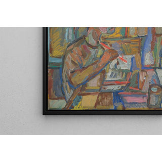 Peintre dans l'atelier - Sasza Blonder | Reproduction Tableau Décoration murale affiche copie